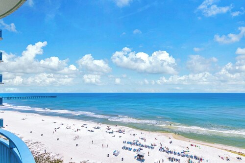 🐟BeachFront-Large Balcony-Pool~Fitness Center-Spa-Sterling Breeze 904🐟