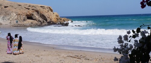 Tropical garden paradise near the beach