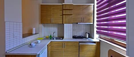 Suite Studio (Triple) | Coin cuisine privé | Plaque de cuisson, bouilloire électrique