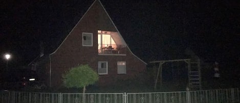 Front of property – evening/night