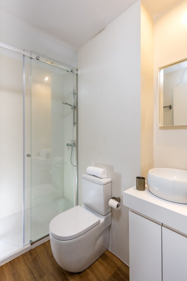 Apartment, 2 Schlafzimmer | Badezimmer | Dusche, Haartrockner, Handtücher, Seife