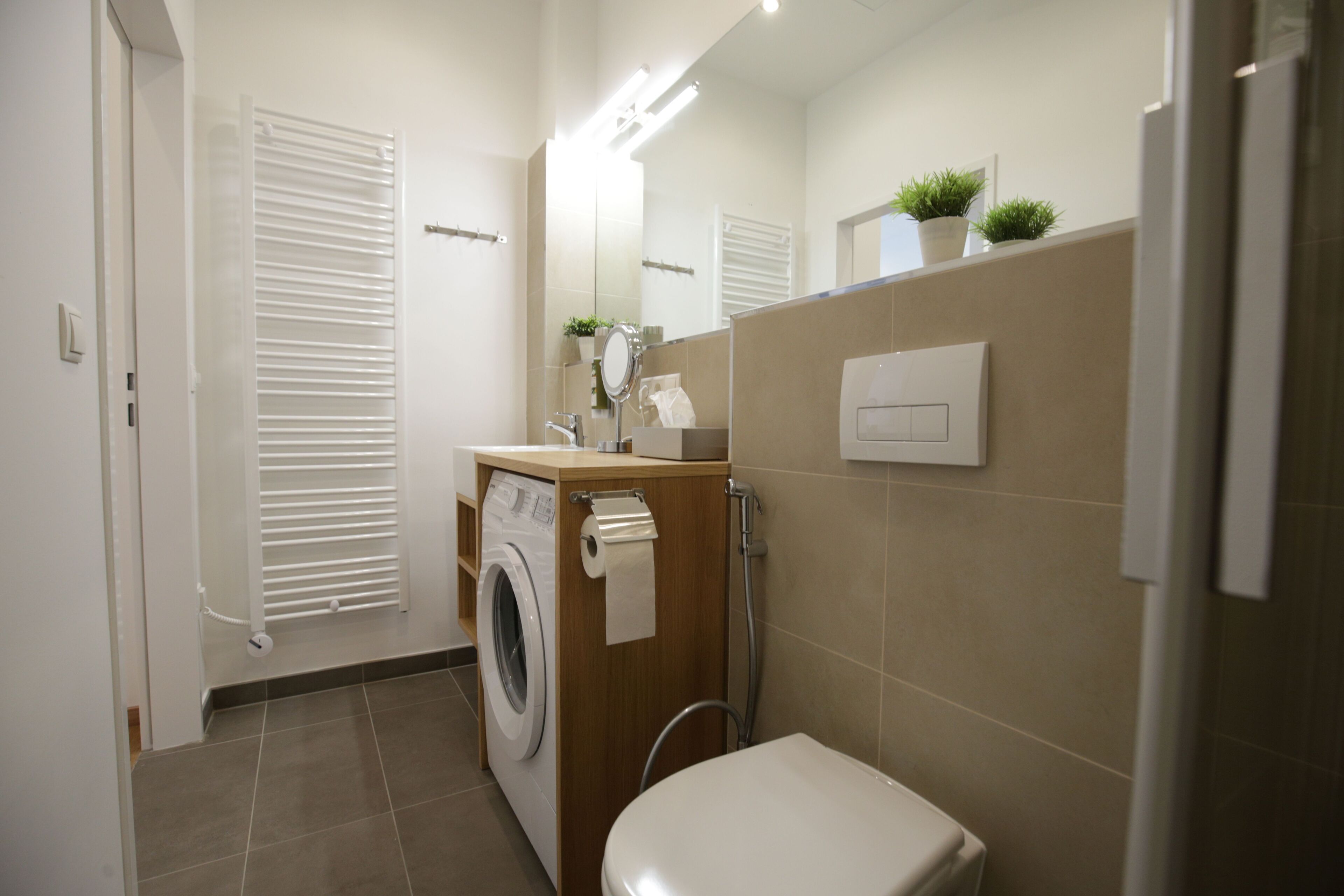 Superior Apartment | Bathroom | Shower, hair dryer, towels, soap