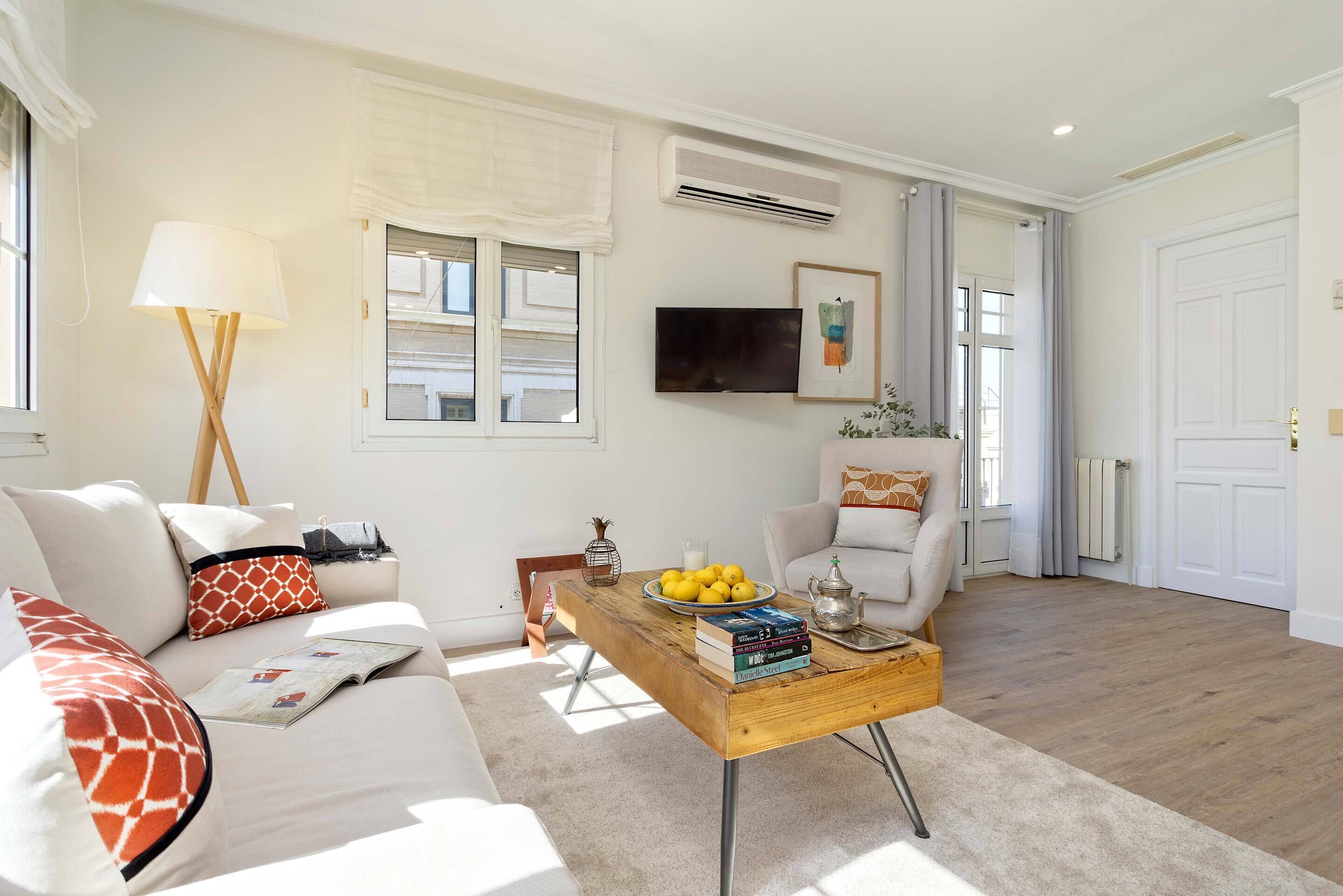 Apartment (1 Bedroom) | Living room | 32-inch TV with cable channels