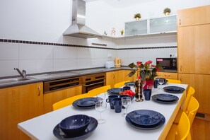 Classic Apartment | Private kitchen | Coffee/tea maker, electric kettle, highchair - Beautiful apartment in central Residence (Prague)