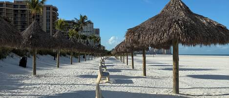 Sun loungers, beach towels