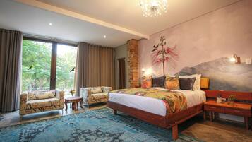 Luxury Double Room | Premium bedding, in-room safe, individually decorated, laptop workspace