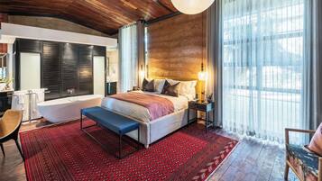 Habitación de lujo doble | 1 dormitorio, ropa de cama de alta calidad, caja fuerte