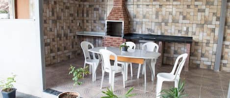 Flat-screen TV, foosball