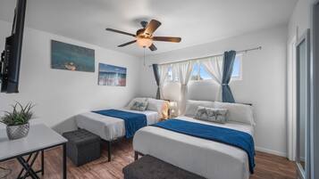 3 bedrooms, iron/ironing board, travel crib, free WiFi