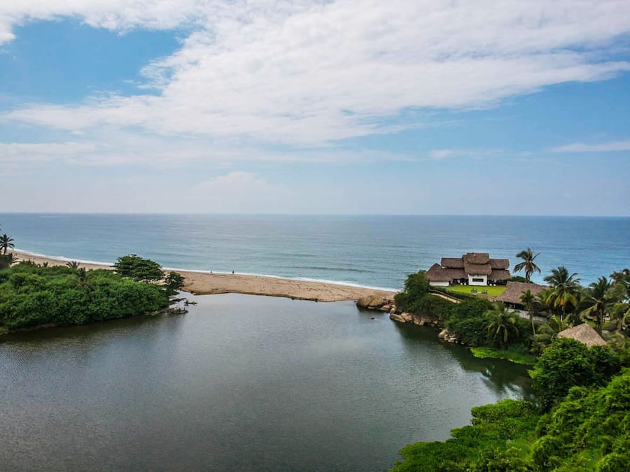 Uitzicht vanuit accommodatie