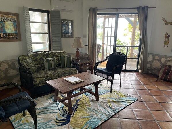 TV, DVD player, books