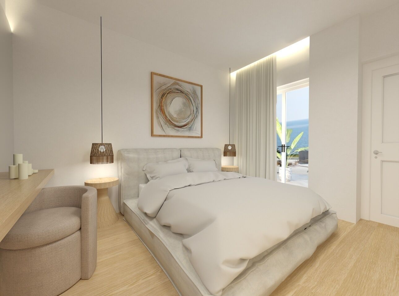 Comfort Apartment, Sea View | Hochwertige Bettwaren, individuell dekoriert, individuell eingerichtet