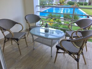 Classic Apartment, 2 Bedrooms, 2 Bathrooms, Poolside | Terrace/patio