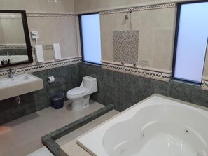 Hair dryer, towels, soap, shampoo - Hotel Candelero (Yuriria)