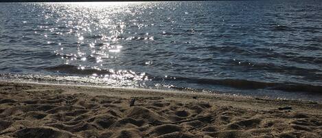 Nära stranden och strandhanddukar