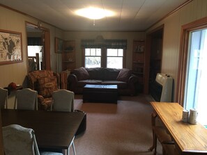 TV, fireplace, DVD player, books - Cute, rustic cabin in Side Lake, No WiFi (Side Lake)
