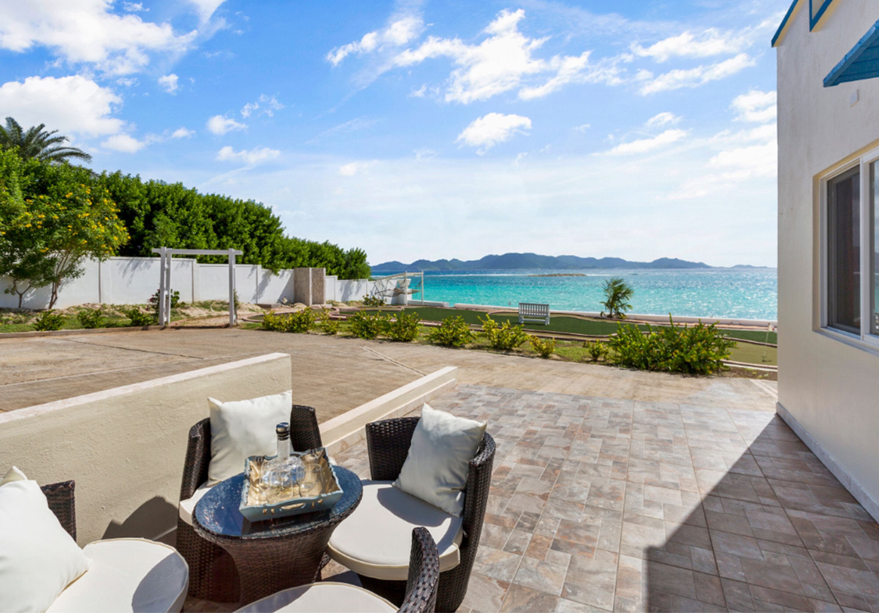 Vila superluxo, 1 cama King, vista para o oceano | Terraço/pátio