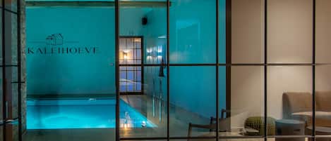 Indoor pool, a heated pool