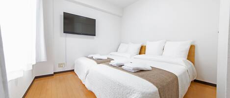 Huoneisto, 2 makuuhuonetta | Kannettavalle tietokoneelle sopiva työtila, pimennysverhot