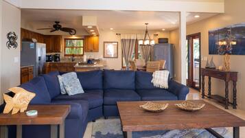 Smart TV, books, stereo