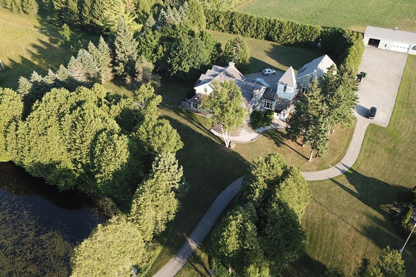 Aerial View of the House.