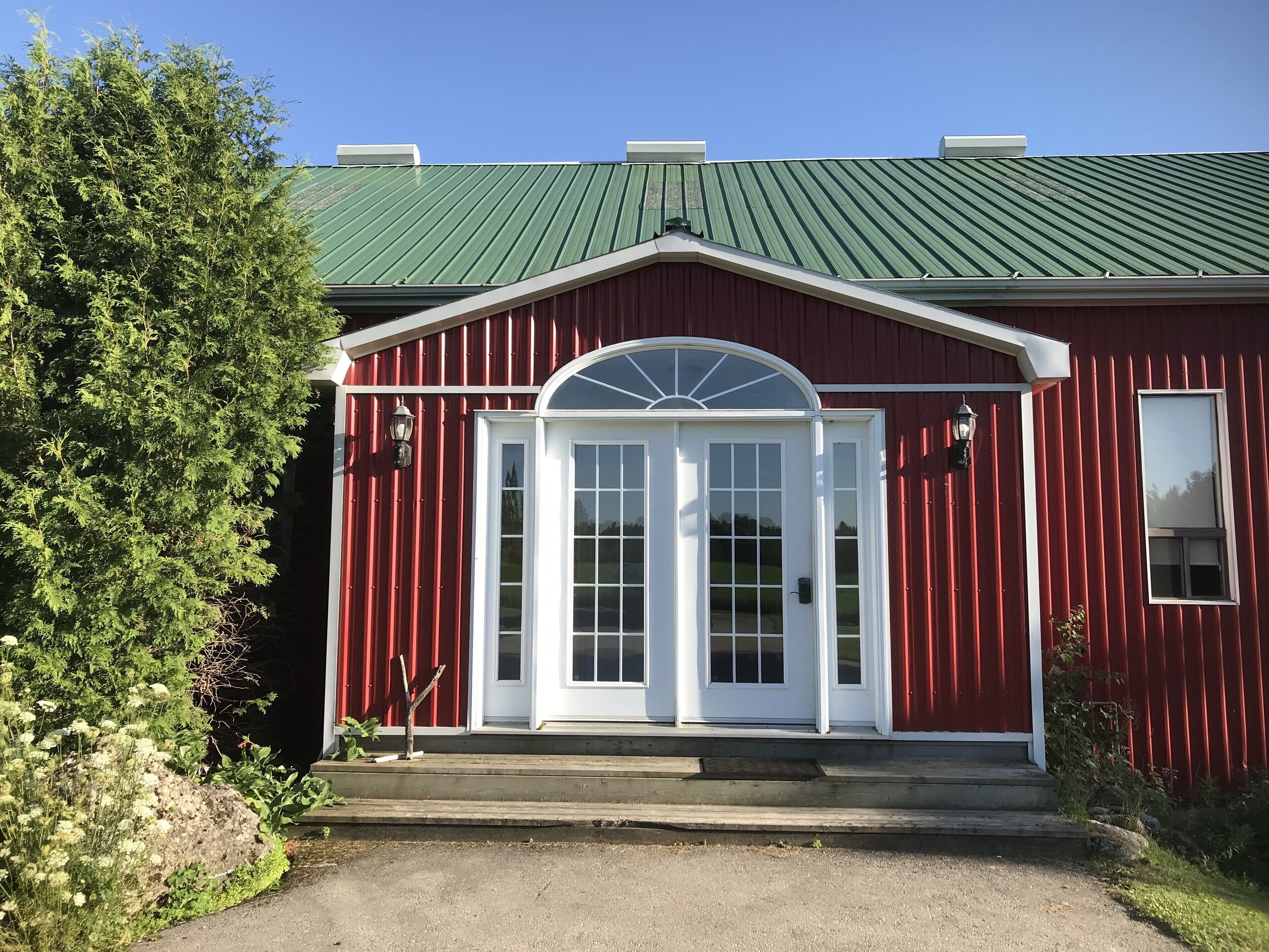 Entrance to newly renovated Barn.