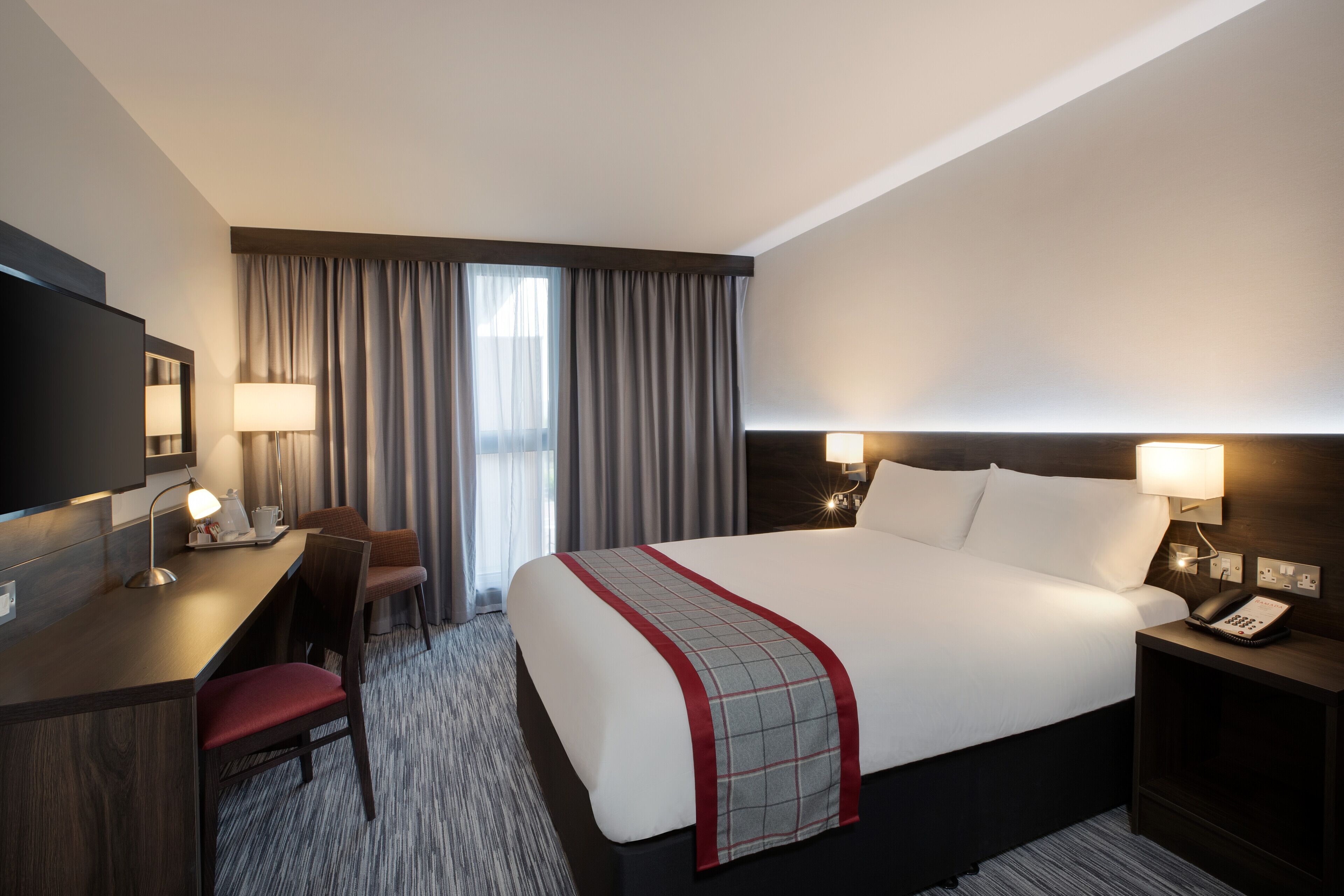 room, 1 double bed, non smoking | in-room safe, desk, laptop workspace, iron/ironing board