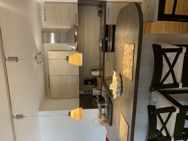 Interior - Condo "Black Forest", 1 bedroom, 1 bathroom with a view of the Black Forest (Gengenbach)