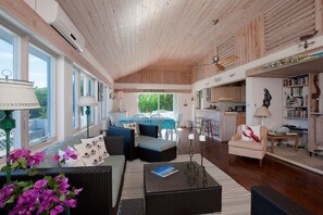 House, 4 Bedrooms | Living area | 32-inch flat-screen TV with digital channels, TV - Wreckless by Eleuthera Vacation Rentals (Governor's Harbour)