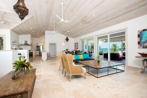 House, Multiple Beds | Living room | 32-inch flat-screen TV with digital channels, TV - Seven Palms by Eleuthera Vacation Rentals (Governor's Harbour)