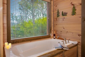Bathtub, hair dryer, towels, soap - Luxury 6BR Cabin, Indoor Heated Pool, Theater Room, Mt. LeConte Views, Sleeps 18 (Gatlinburg)