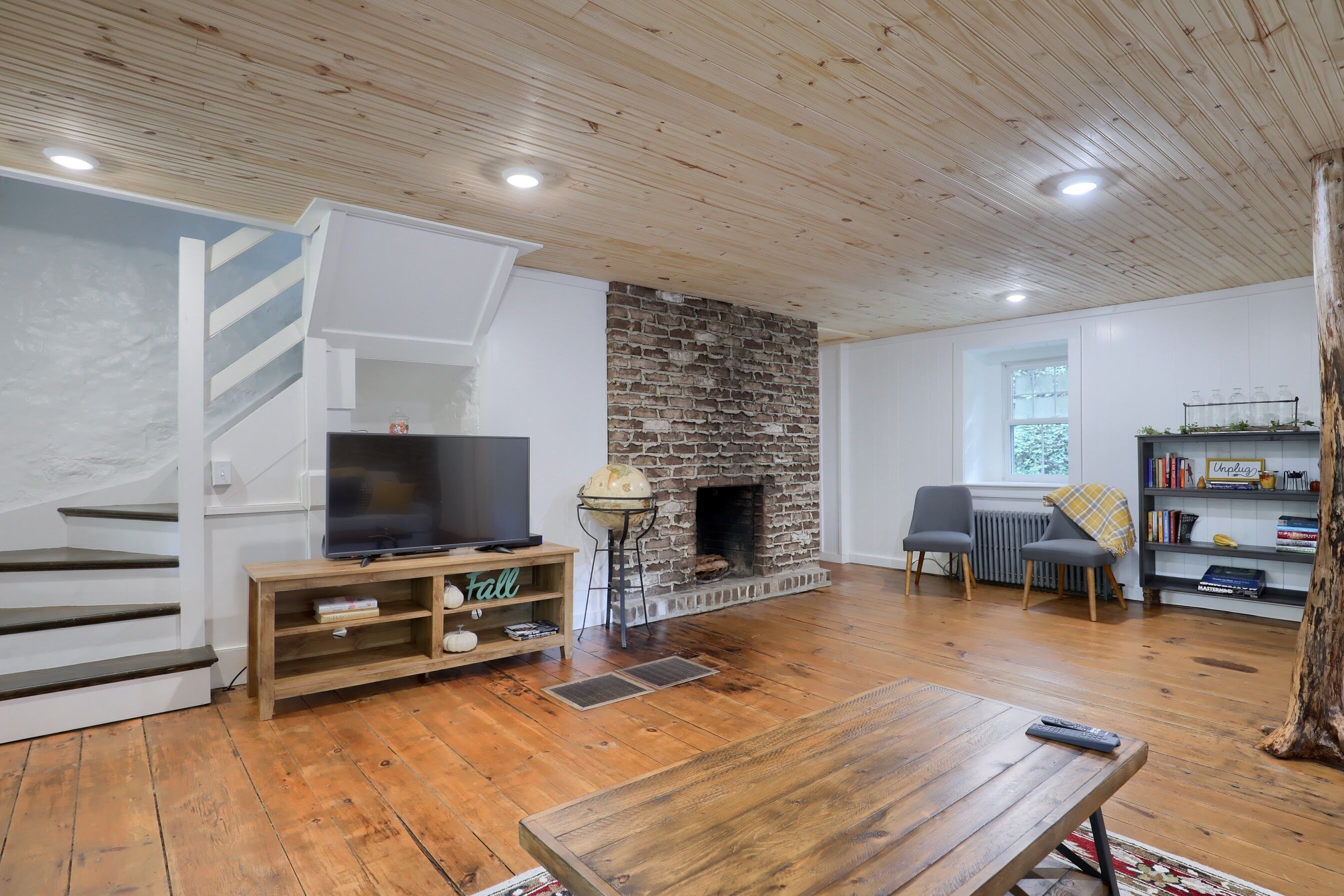 The Trolley House, like living in a park! Circa 1860