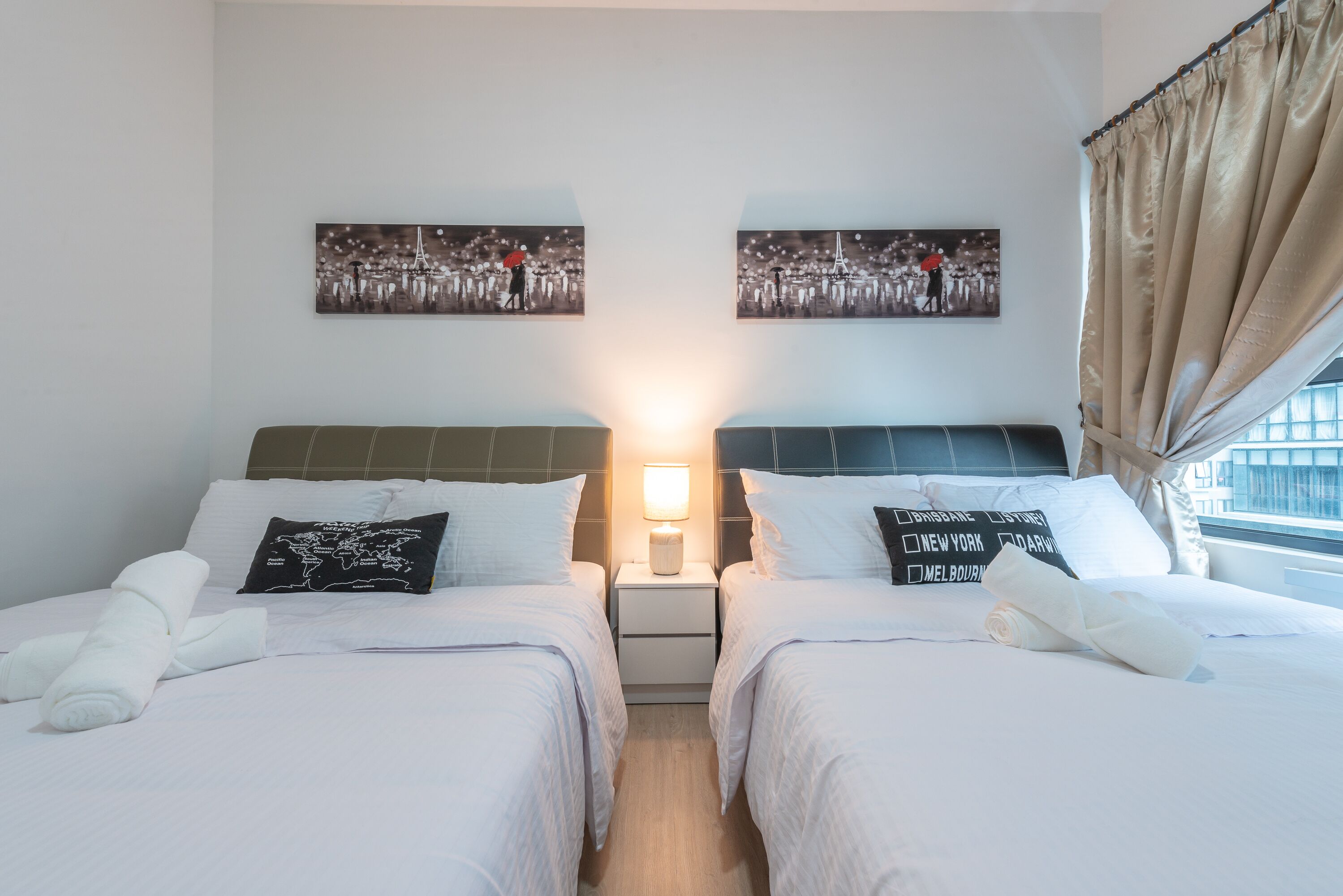 舒适公寓式客房, 3 间卧室 | 遮光窗帘、熨斗/熨衣板、免费 WiFi、床单