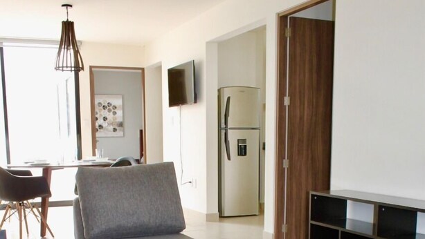 Apartamento estándar | Zona de estar | Una televisión de pantalla plana, Netflix, servicios de streaming
