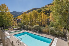 Appartement, 1 kingsize bed (Viking Lodge 114) | Zwembad | Een buitenzwembad