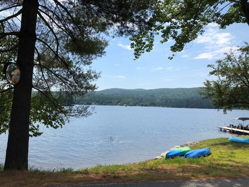 Charming Adirondack Lake Home- Private Beach