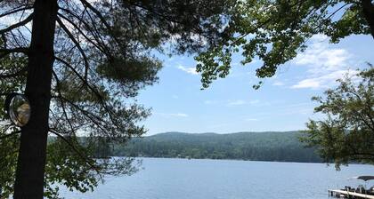 Charming Adirondack Lake Home- Private Beach