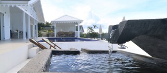 Our villa facing the Caribbean Sea