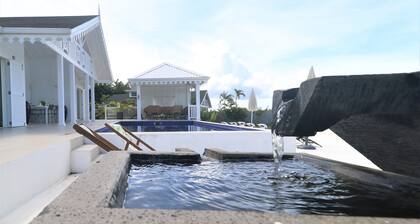 Our villa facing the Caribbean Sea