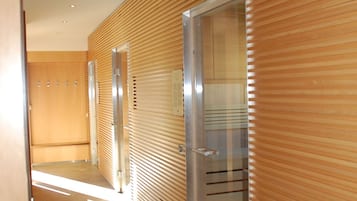 Sauna, steam room, facials, massages