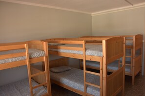 Blackout curtains, free WiFi, bed sheets