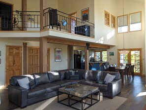 TV, fireplace, video games, DVD player