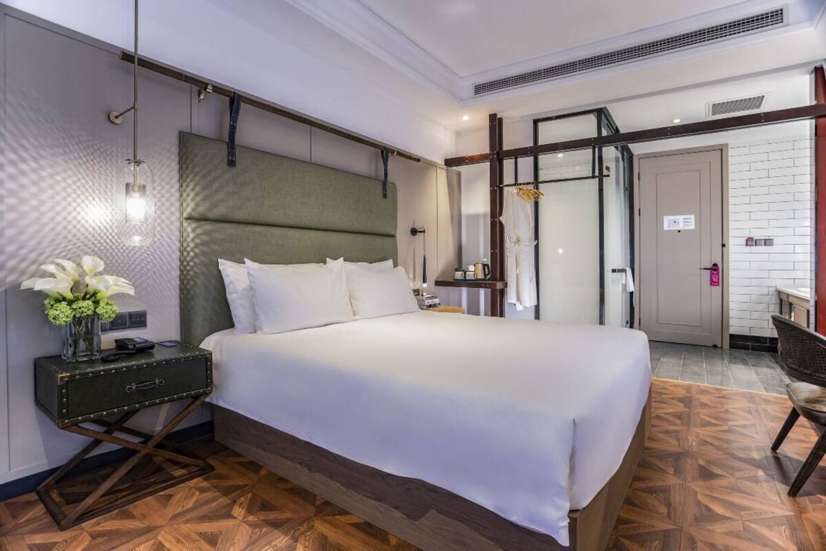ห้องคลาสสิกดับเบิล | โต๊ะทำงาน, ผ้าม่านกันแสง, Wi-Fi ฟรี, ผ้าปูที่นอน