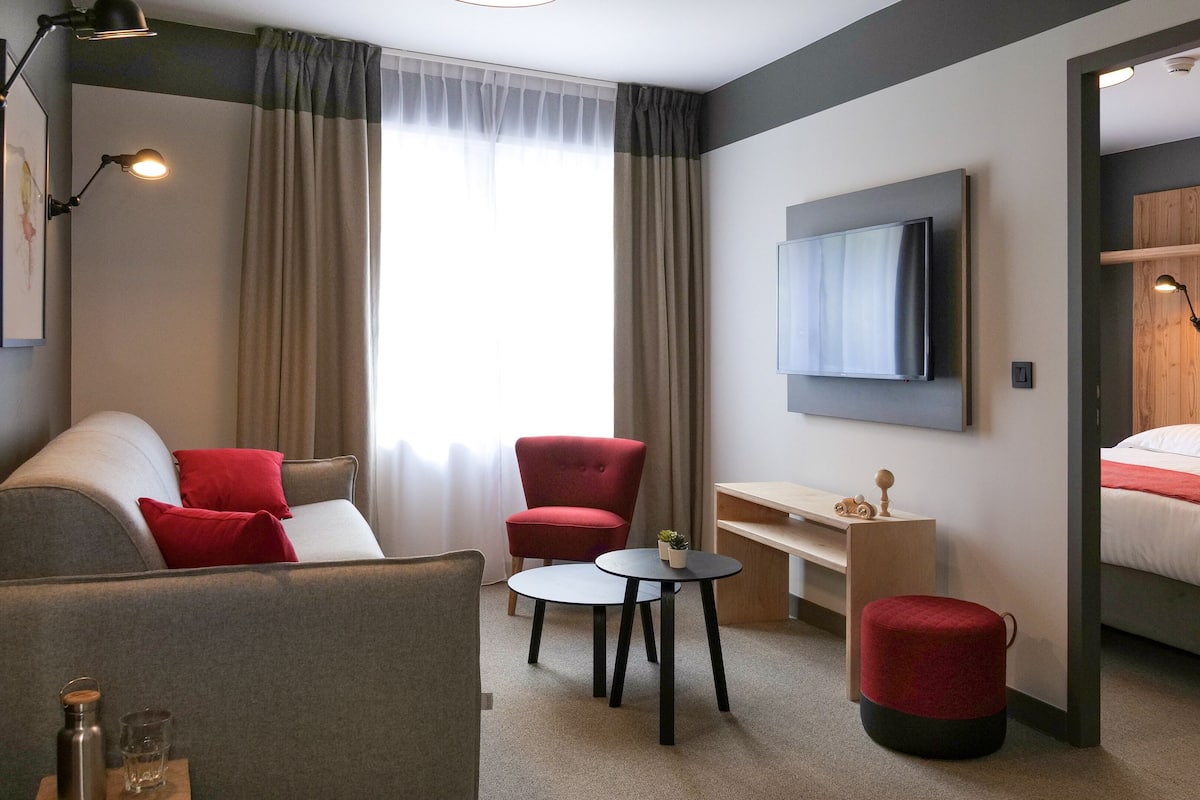 Comfort Quadruple Room, 1 Bedroom, Mountain View | View from room