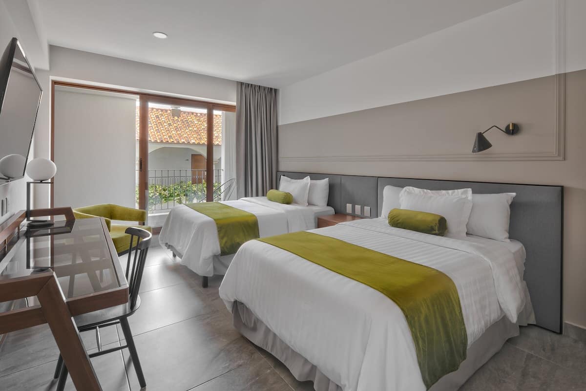 Chambre Deluxe, 2 lits doubles | Vue de la chambre