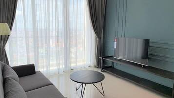 TV, books, music library, video library