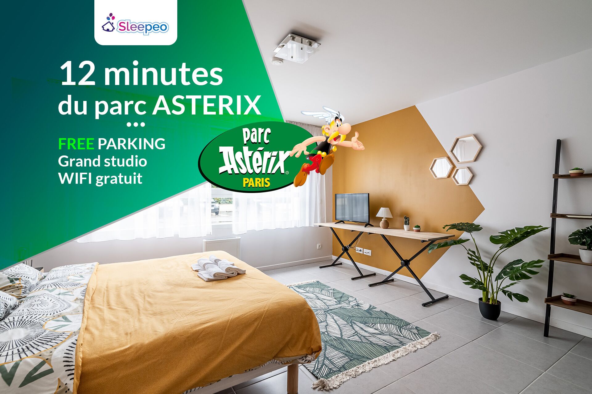 Airport CDG * FREE parking * Villepinte * Asterix