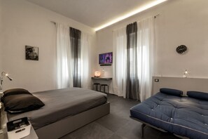 豪華雙人房 | 隔音、免費 Wi-Fi、床單