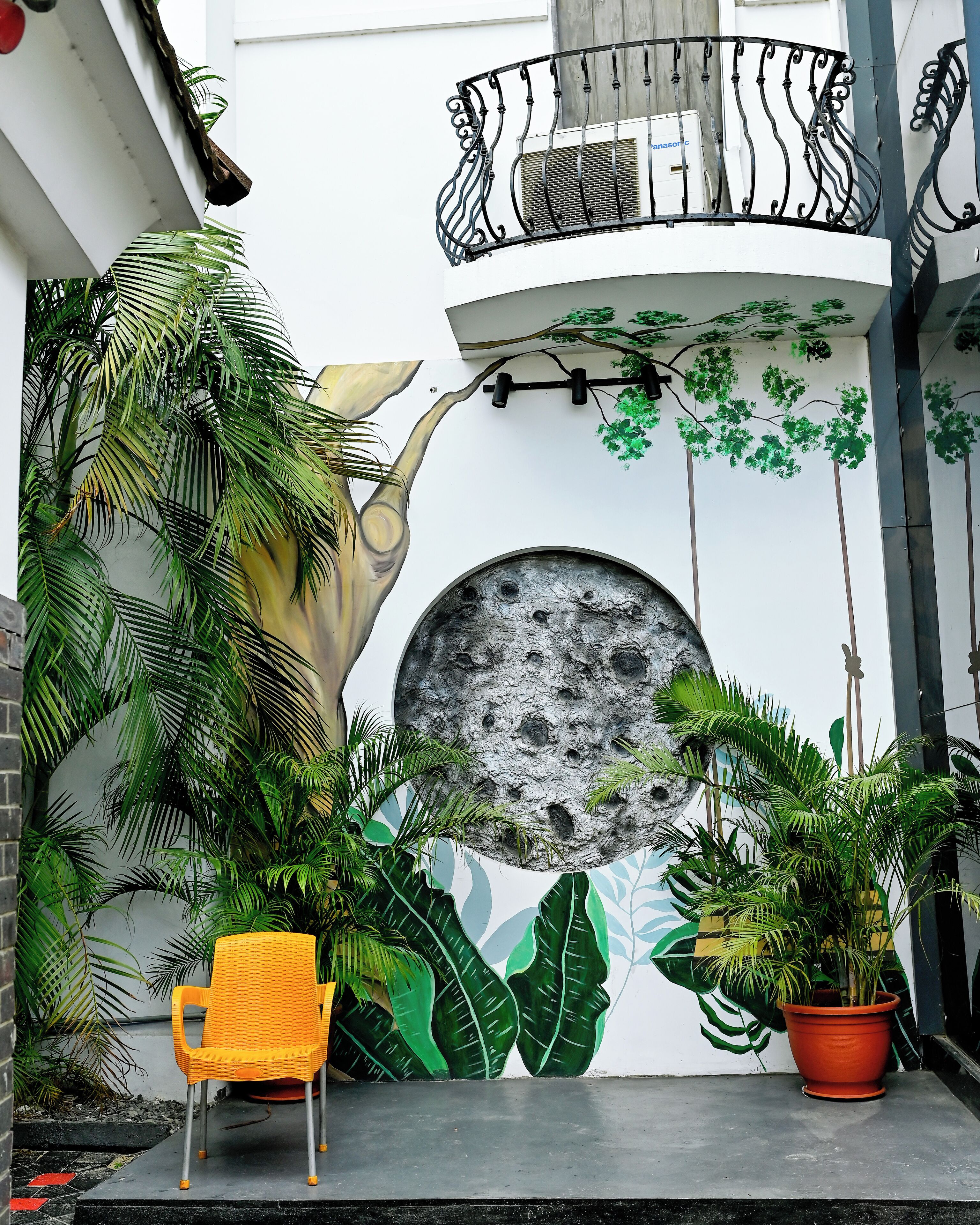 Majoituspaikan julkisivu