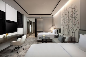 Standard Room, 2 Double Beds | Premium bedding, down comforters, minibar, in-room safe - Crowne Plaza Wuzhen by IHG (Jiaxing)